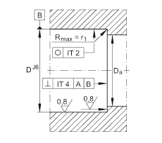 推力角接觸球軸承 ZKLN3062-2RS-2AP, 配對，雙向，兩側(cè)唇密封