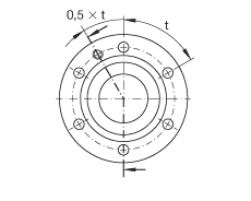 推力角接觸球軸承 ZKLF40115-2RS, 雙向，螺釘安裝，兩側(cè)唇密封