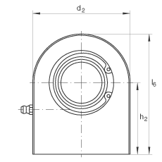 液壓桿端軸承 GF20-DO, 根據(jù) DIN ISO 12 240-4 標(biāo)準(zhǔn)，帶焊接面，需維護(hù)