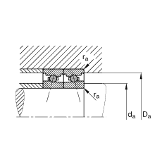 主軸軸承 HC7013-E-T-P4S, 調(diào)節(jié)，成對或單元安裝，接觸角 α = 25°，陶瓷球，限制公差