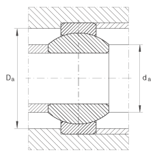 關節(jié)軸承 GE10-FO, 根據(jù) DIN ISO 12 240-1 標準，需維護